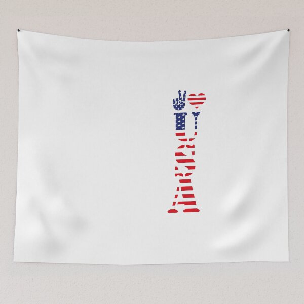 Item preview, Peace Love America Softstyle Tee- Unisex T-Shirt designed and sold by Zosef-artist.