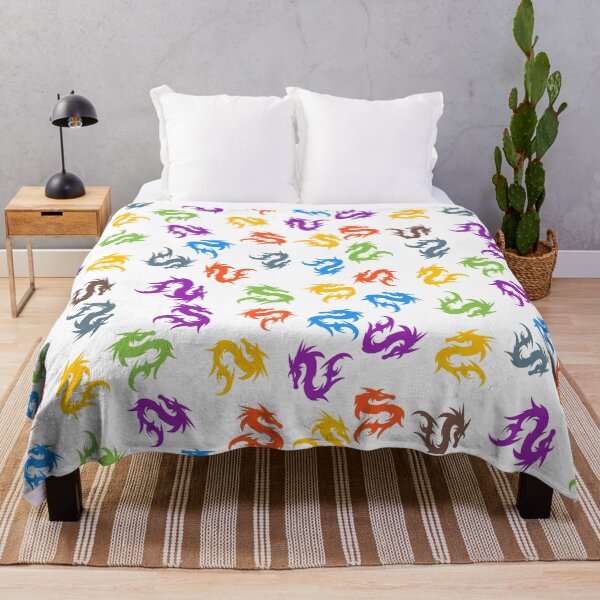 Item preview, WHIMSICAL COLORFUL CHINESE DRAGON LOVERS PATTERN designed and sold by samArtline.