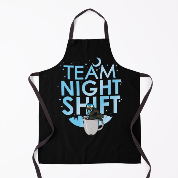 Item preview, Team Night Shift with Coffee Drinking Owl designed and sold by mLoyal.
