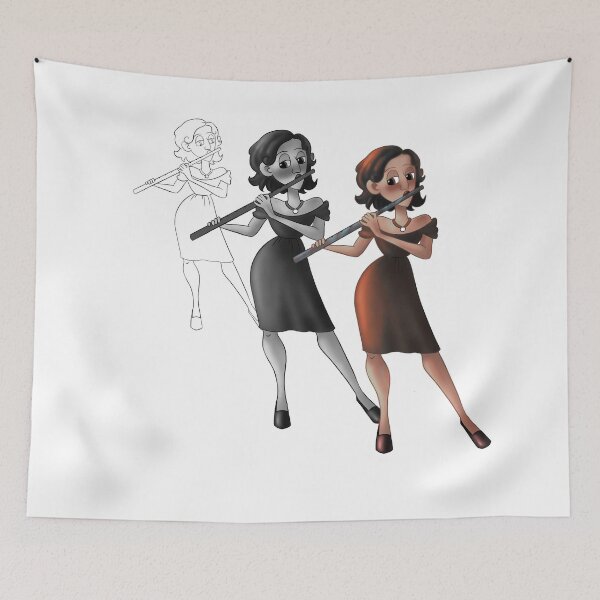 Item preview, Flute player designed and sold by TWOmieArt.