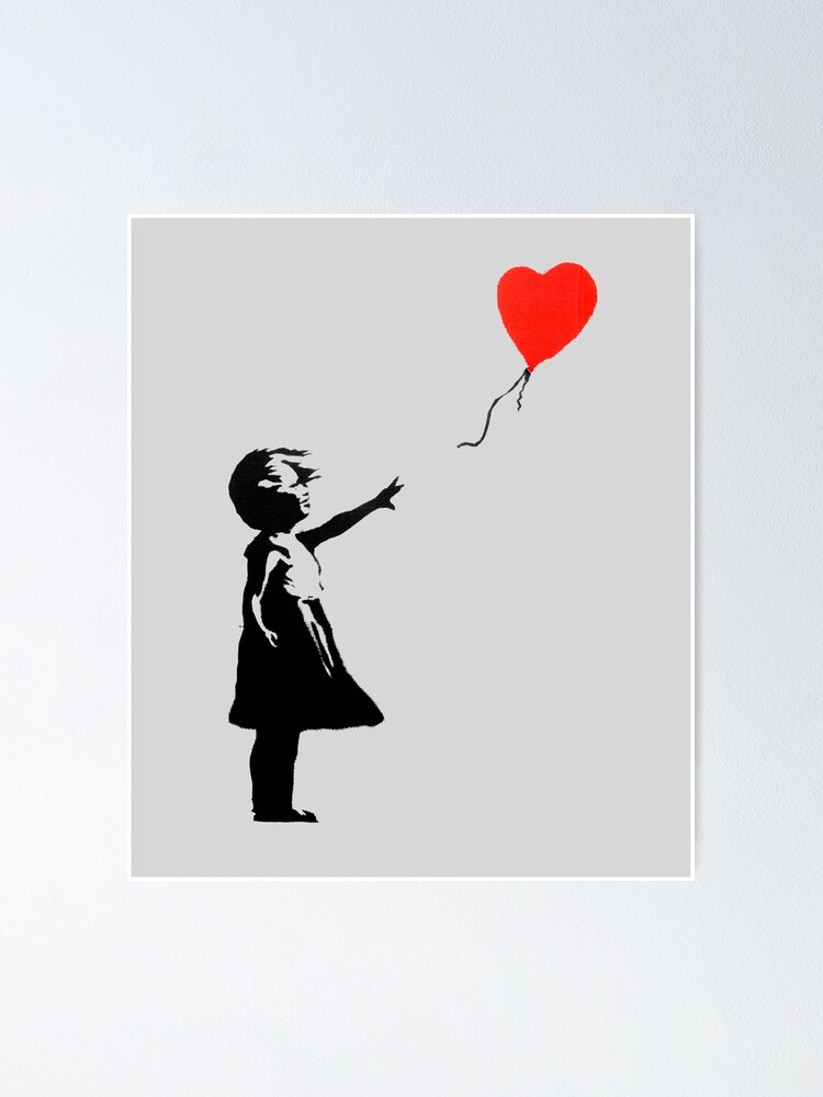 Girl With Balloon Banksy Graffiti Wall Art