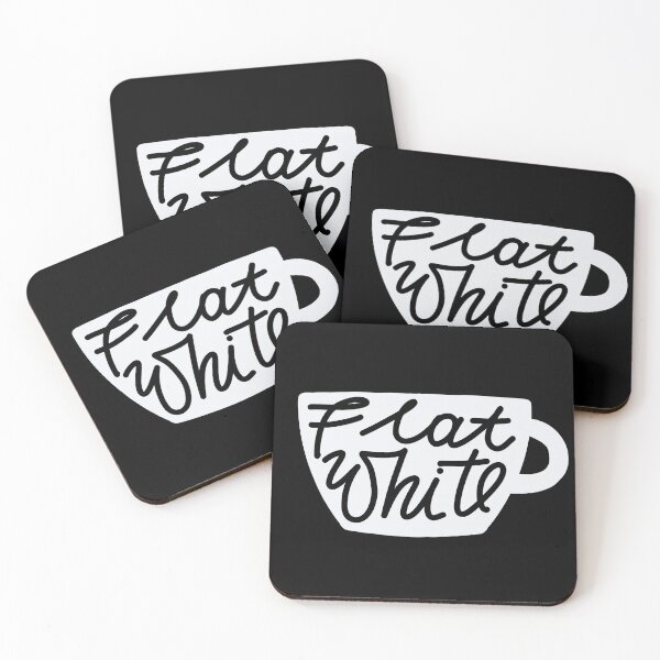 Item preview, flat white coffee designed and sold by Pacesyte.