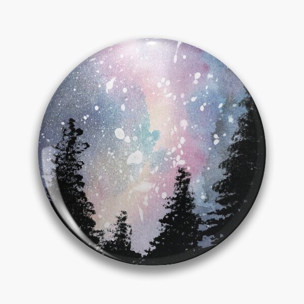 Item preview, Milky Way Watercolor Landscape designed and sold by Danica Templeton.