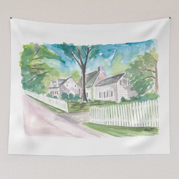 Item preview, Richmond Town Staten Island NYC Perine House designed and sold by artshop77.