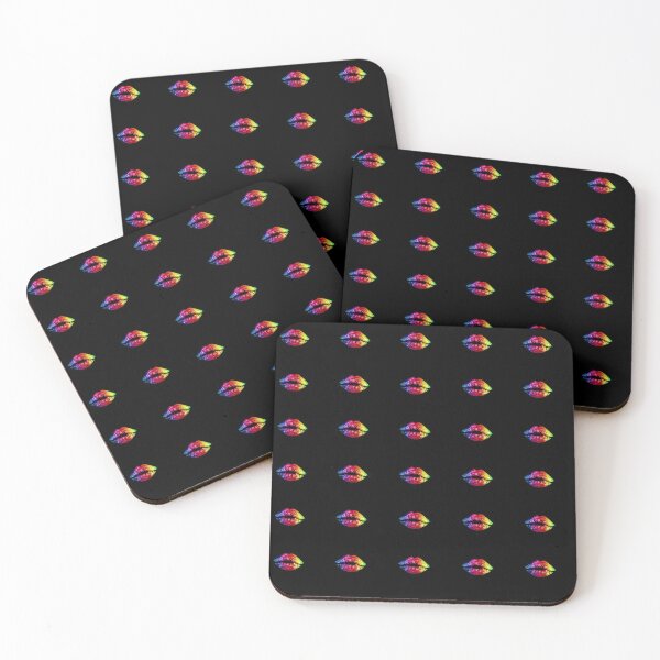Item preview, Female lips stickers rainbow designed and sold by Handstand365.