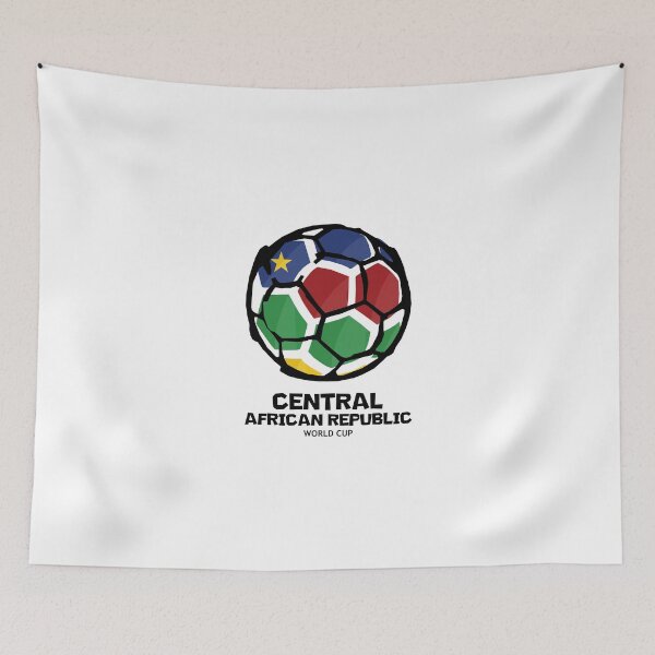 Item preview, Central African Republic Football Country Flag designed and sold by KewaleeTee.