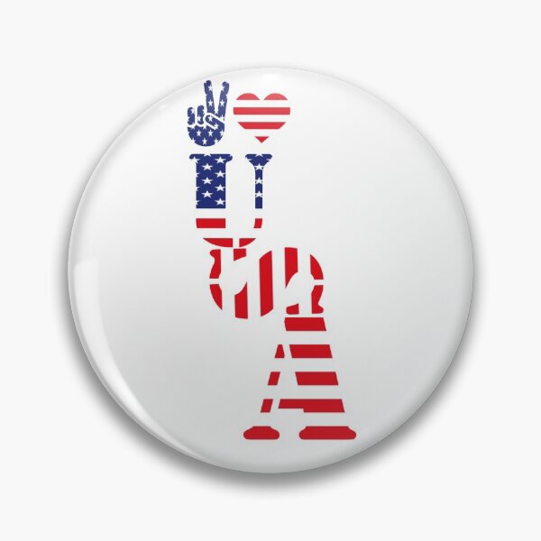 Item preview, Peace Love America Softstyle Tee- Unisex T-Shirt designed and sold by Zosef-artist.