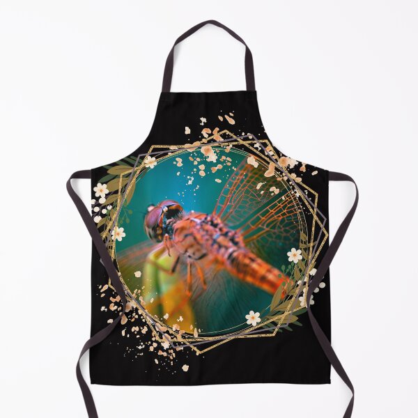 Item preview, Iridescent Dragonfly With Flower Frame Design designed and sold by EarthArtDesigns.