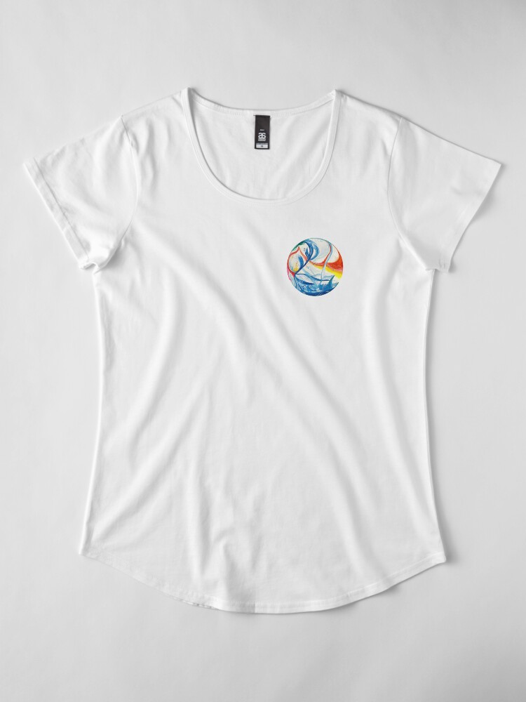 Alternate view of Marble Premium Scoop T-Shirt