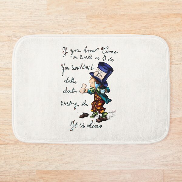 Le Chapelier fou, Alice au pays des merveilles Tapis de bain