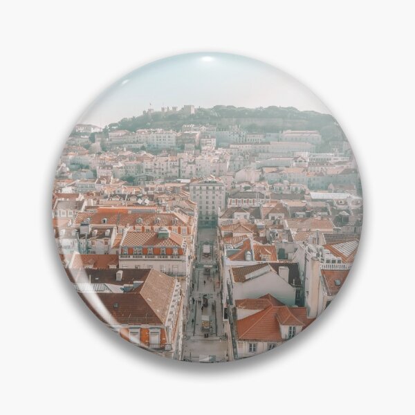 Item preview, Lisbon Portugal city streets rooftops on a sunny day balconies Europe city designed and sold by MindChirp.