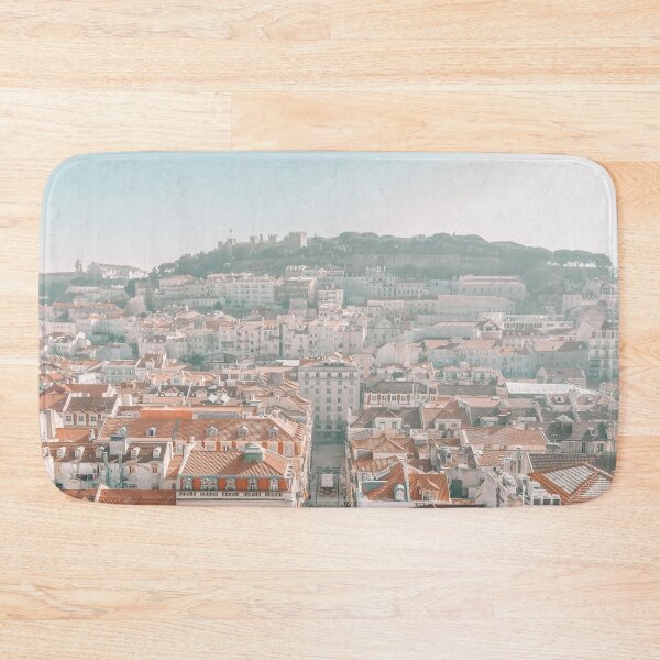 Item preview, Lisbon Portugal city streets rooftops on a sunny day balconies Europe city designed and sold by MindChirp.