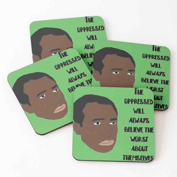Item preview, Frantz Fanon Quote "The Oppressed" designed and sold by RevolutionInPaint.