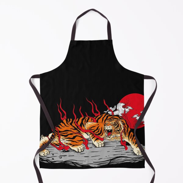Item preview, japanese tiger rage on flame, style Japanese art designed and sold by tudesign90.