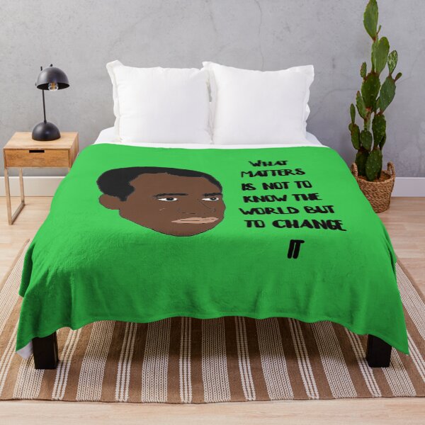 Item preview, Frantz Fanon "Change The World" Quote designed and sold by RevolutionInPaint.