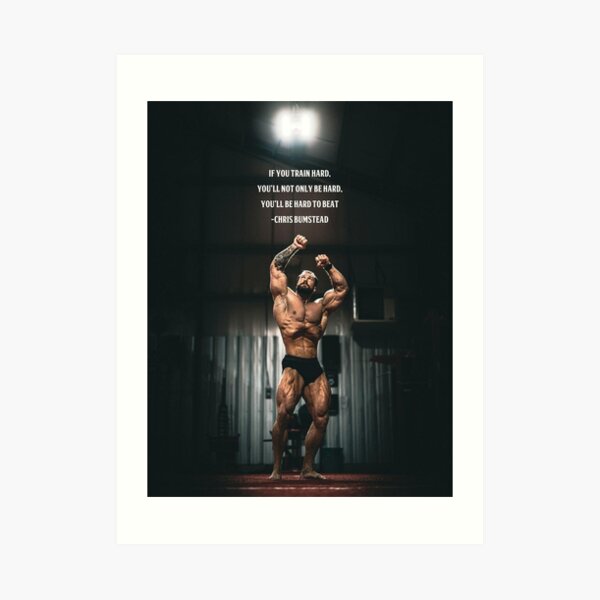 Chris Bumstead Gym Motivation Poster Wall Art Art Print