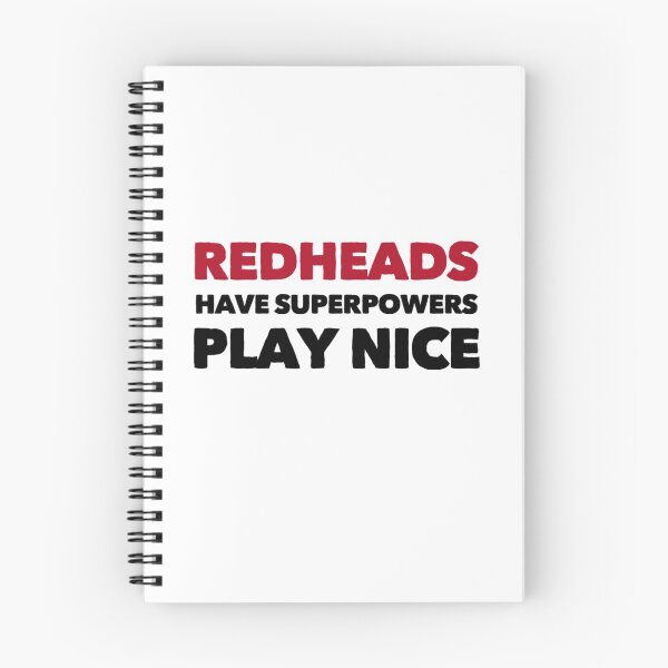 Item preview, Redheads Have Superpowers Play Nice - Funny Redhead Ginger Humor Shirt designed and sold by ShirtTrendz.