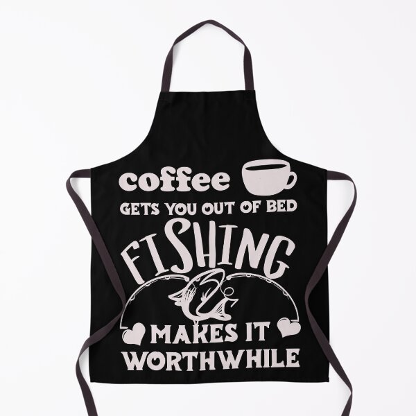 Item preview, Coffee Gets You Out Of Bed - Fishing Makes It Worthwhile - Light Text designed and sold by DerekJSmith.