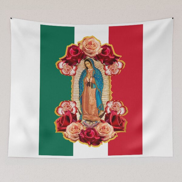 Item preview, The Virgin Of Guadalupe, Flag of Mexico designed and sold by vagonart.