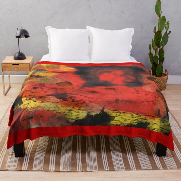 Item preview, Red Rage abstract art designed and sold by headtrackerart.