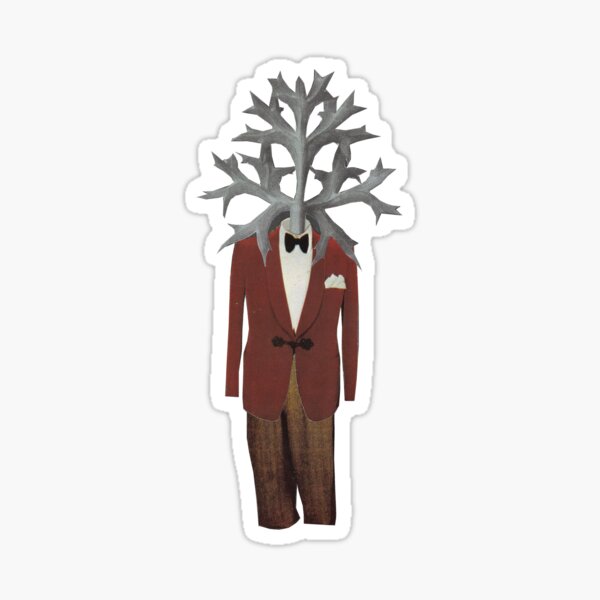 Collage analogique "Mr. Shadow" Sticker