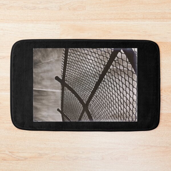 Item preview, curved chainlink fence against sky designed and sold by Stephen Orsillo.