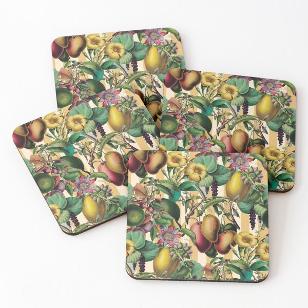 Item preview, Stone Fruit Vintage Garden Floral designed and sold by AntiqueImages.
