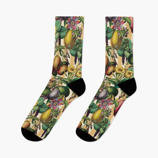 Item preview, Stone Fruit Vintage Garden Floral designed and sold by AntiqueImages.