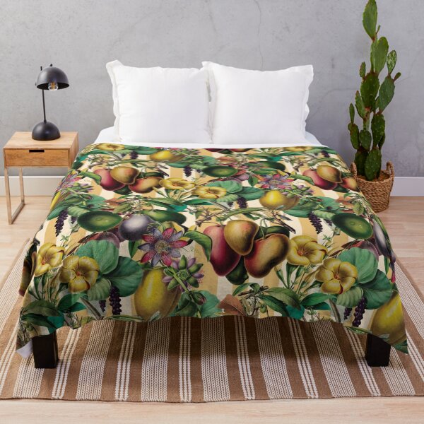 Item preview, Stone Fruit Vintage Garden Floral designed and sold by AntiqueImages.