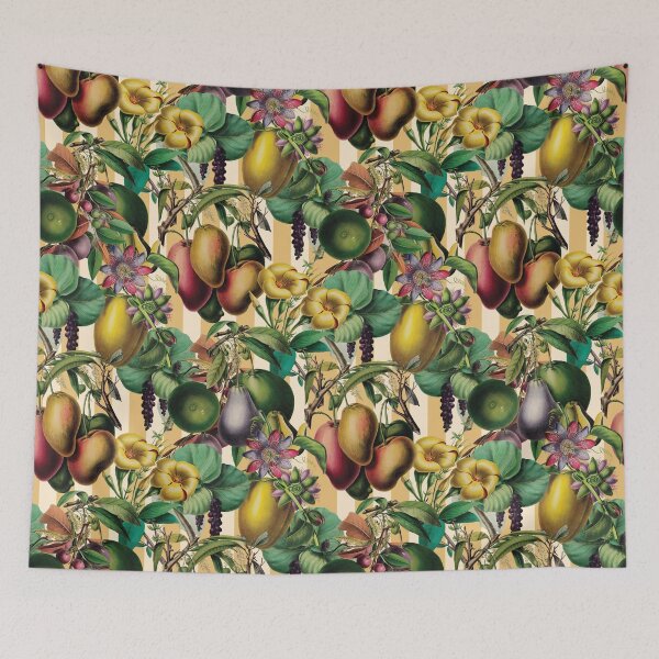 Item preview, Stone Fruit Vintage Garden Floral designed and sold by AntiqueImages.