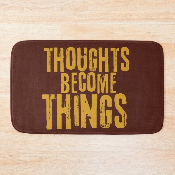 Item preview, thoughts become things | loa quote for positive thinking designed and sold by syeda noon.