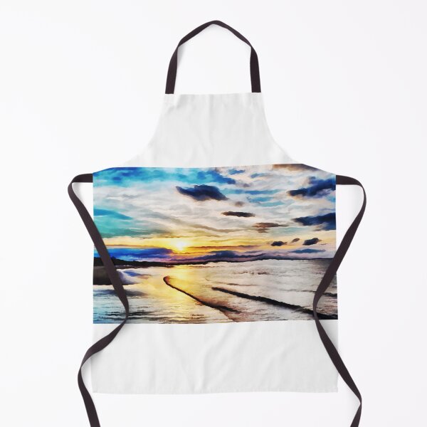 Item preview, Beautiful sky at Bamburgh beach at sunset designed and sold by Sergey Ovchinnikov.