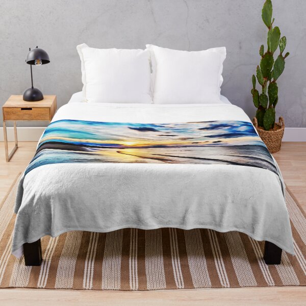 Item preview, Beautiful sky at Bamburgh beach at sunset designed and sold by Sergey Ovchinnikov.