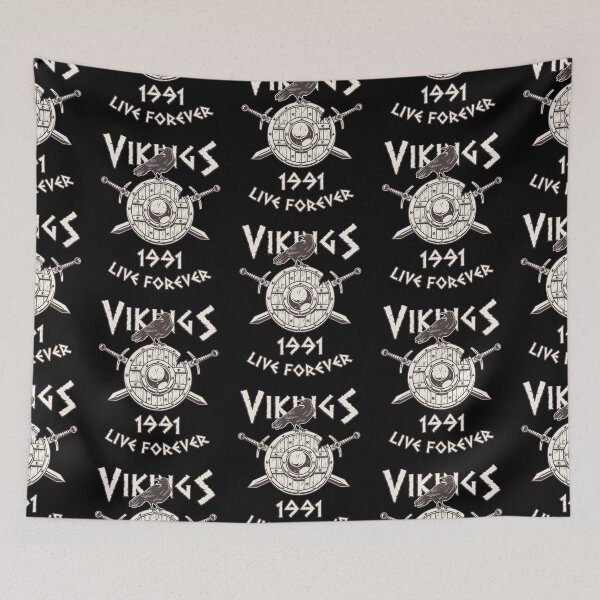 Item preview, Vikings Live Forever 1991 - Norse Birthday designed and sold by anziehend.