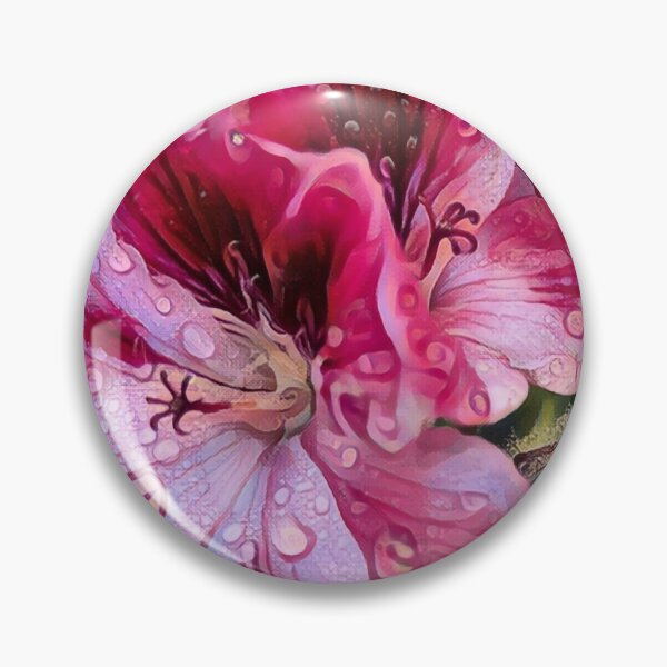 Item preview, Geraniums after rain designed and sold by earlibirdi-art.