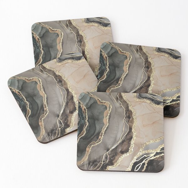 Item preview, cream, nudes and gold marble print designed and sold by HadeeeeL.