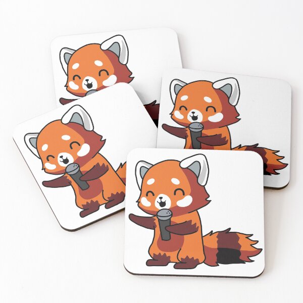 Item preview, Red panda singing designed and sold by XLesserPandaX.