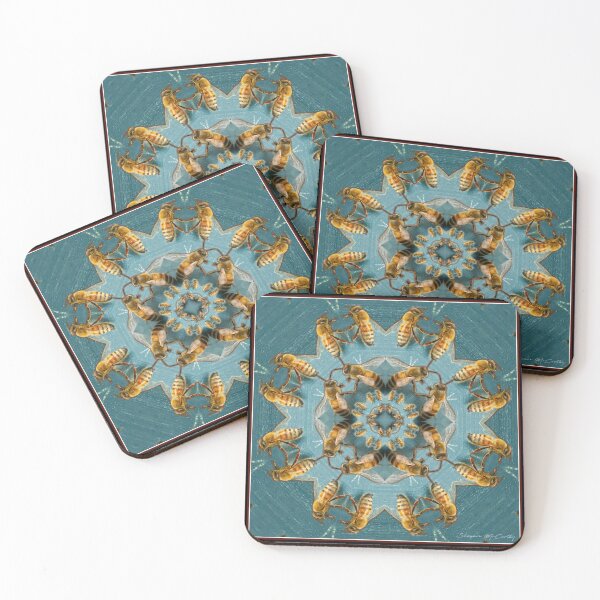 Item preview, Abejas en Hive Mandala designed and sold by Shannon McCarthy.