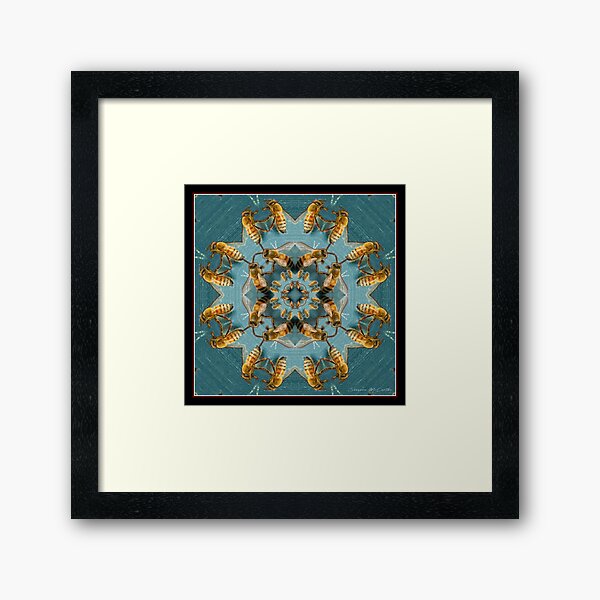 Item preview, Honeybees on Hive Mandala designed and sold by Shannon McCarthy.