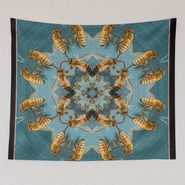Item preview, Abejas en Hive Mandala designed and sold by Shannon McCarthy.