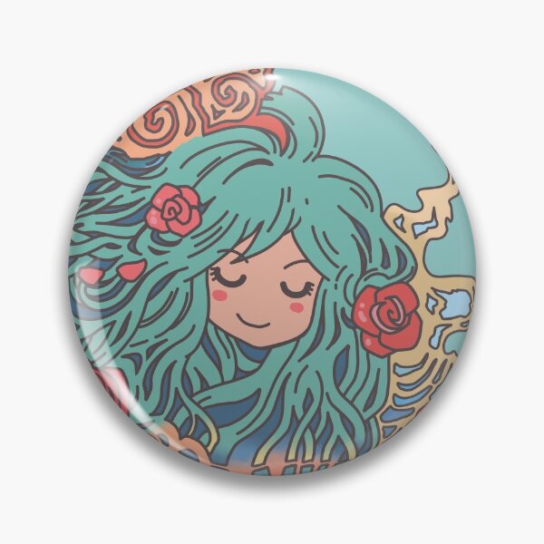 Item preview, Let It Burn Romantic Anime Girl Pastel Colours Illustration designed and sold by doodlingjay.