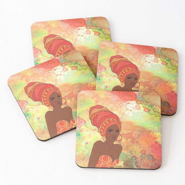 Item preview, African Aesthetic Abstract Orange designed and sold by LaceRenee.