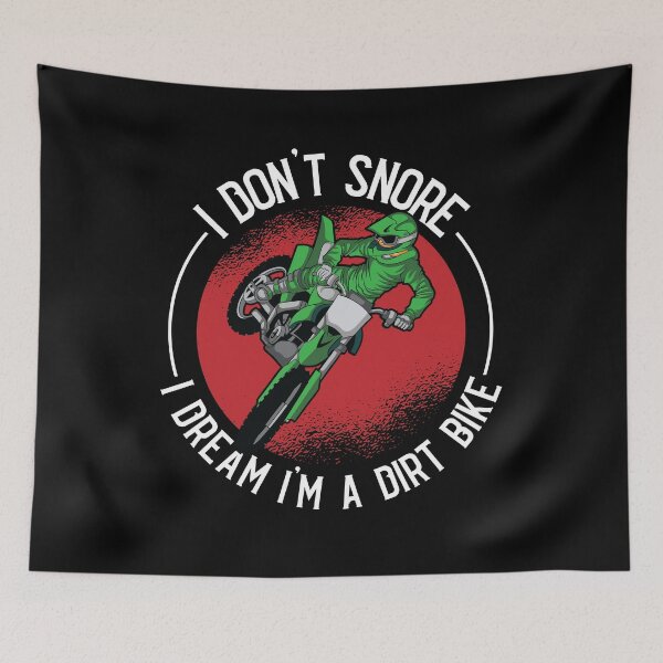 Item preview, I Dont Snore i dream I am a Dirt Bike Motocross Dirt Biking  designed and sold by Rzelemenz.