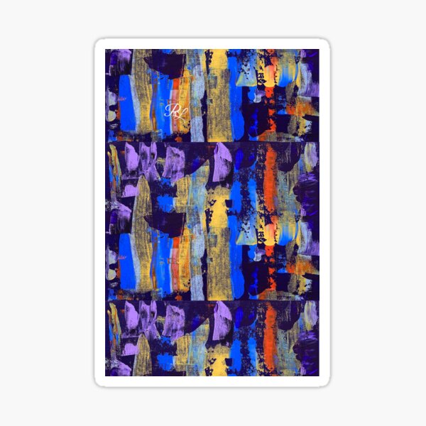 Purple Abstract Sticker