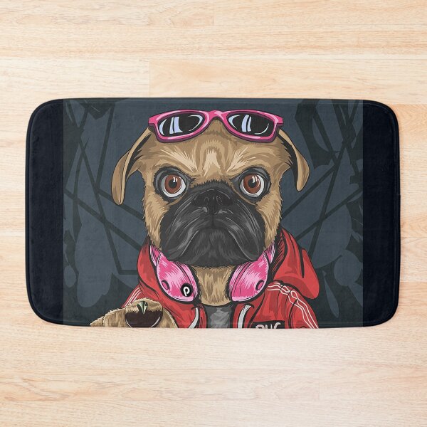 Item preview, Pug Dog In Hero Hype Style-funny designed and sold by sriniboss758.