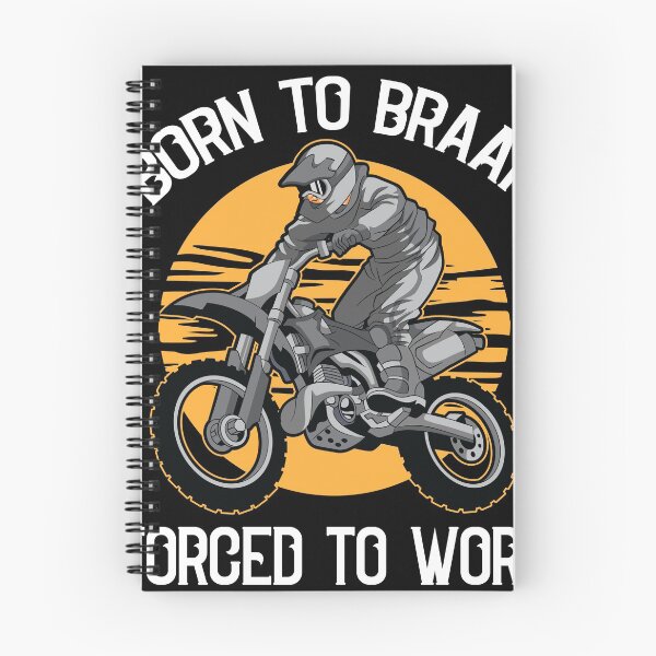 Item preview, Born to Braap Forced to Work Motocross Offroad Dirt Biking  designed and sold by Rzelemenz.