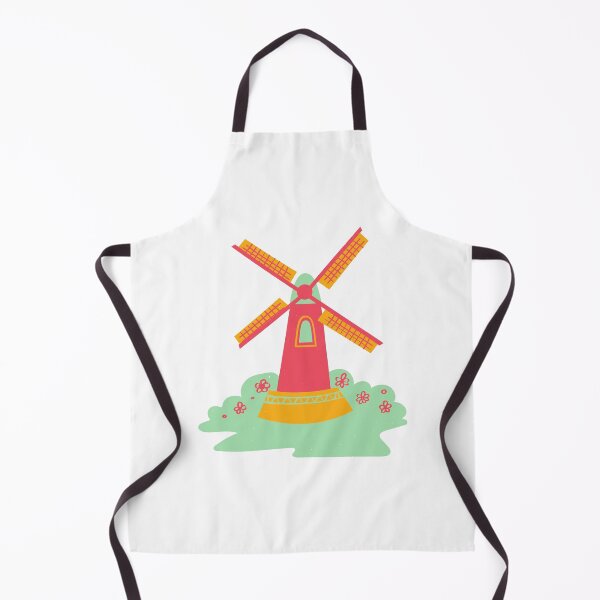 Item preview, Colorful Hand-Drawn Zaanse Schans Windmill Holland World Landmark designed and sold by MIDDLX.