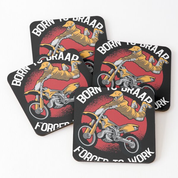 Item preview, Born to Braap Forced to Work Motocross Offroad Dirt Biking  designed and sold by Rzelemenz.
