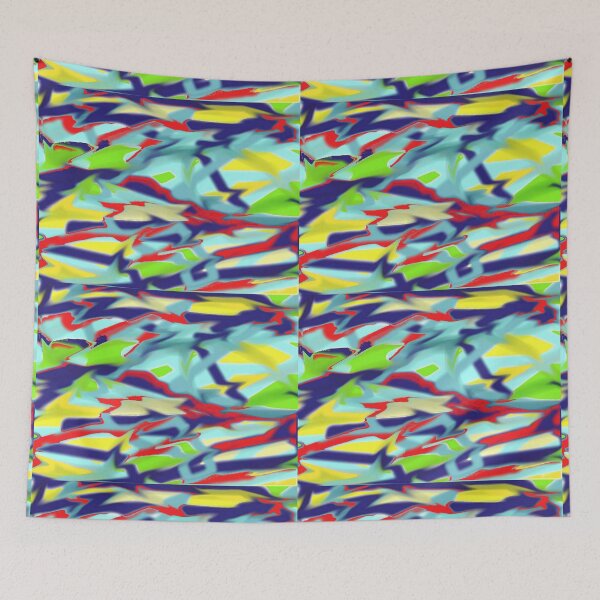 Item preview, Chaos into Form Design 1 - Blue / Red designed and sold by Julia Woodman.