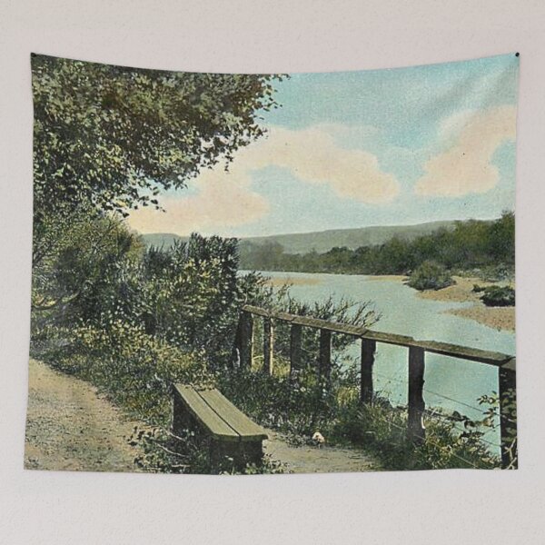 Item preview, Vintage Illustration of River Nairn at Whinnieknowe, Nairn designed and sold by yourscotland.